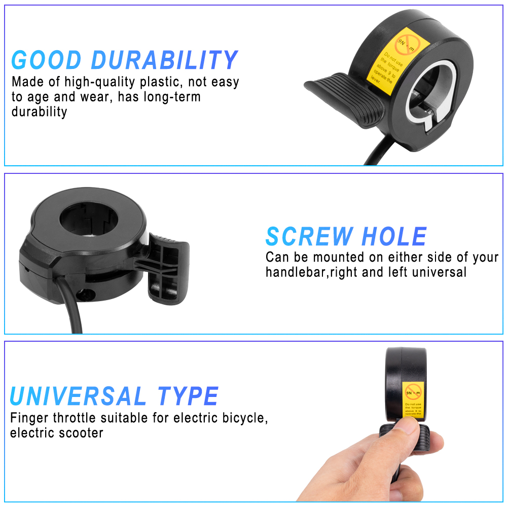 Ebike Thumb Throttle 130X voor - Mid Drive Conversion Kit 1000W recensie en prijs